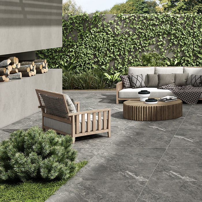 Corsica Grigio porcelain patio paving